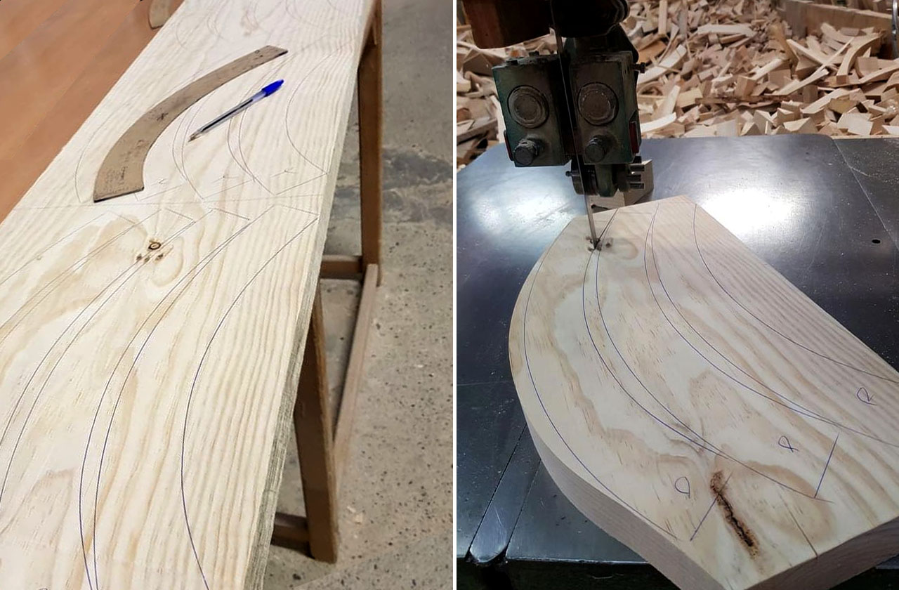 Corte de madera fabricacion mecanizada